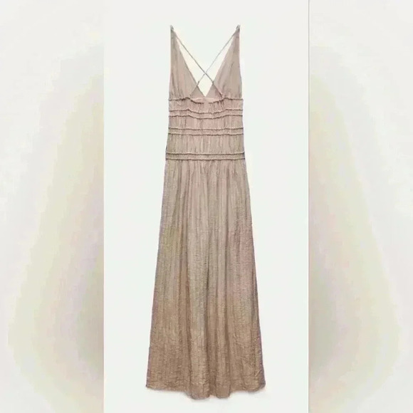 Zara Textured Midi Dress (small fits like medium) - Picture 5 of 5
